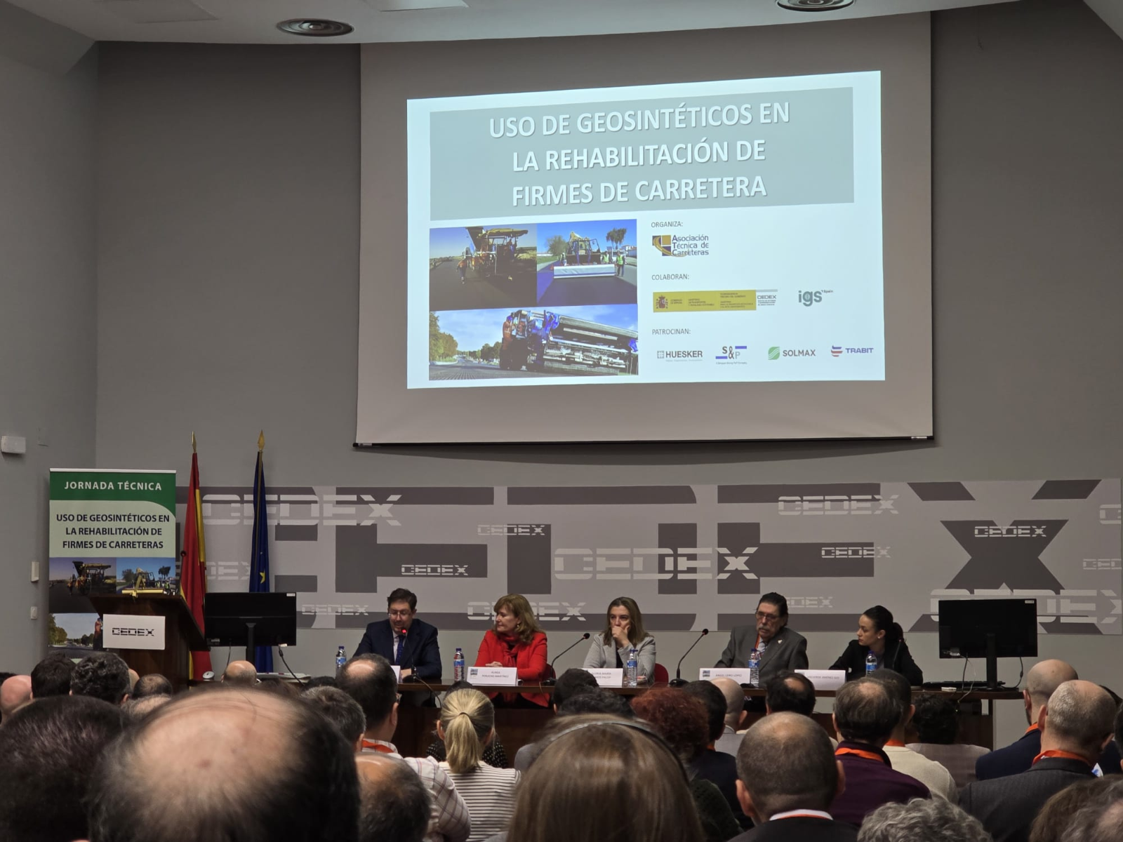 Jornada técnica  sobre el uso de geosintéticos en la rehabilitación de firmes