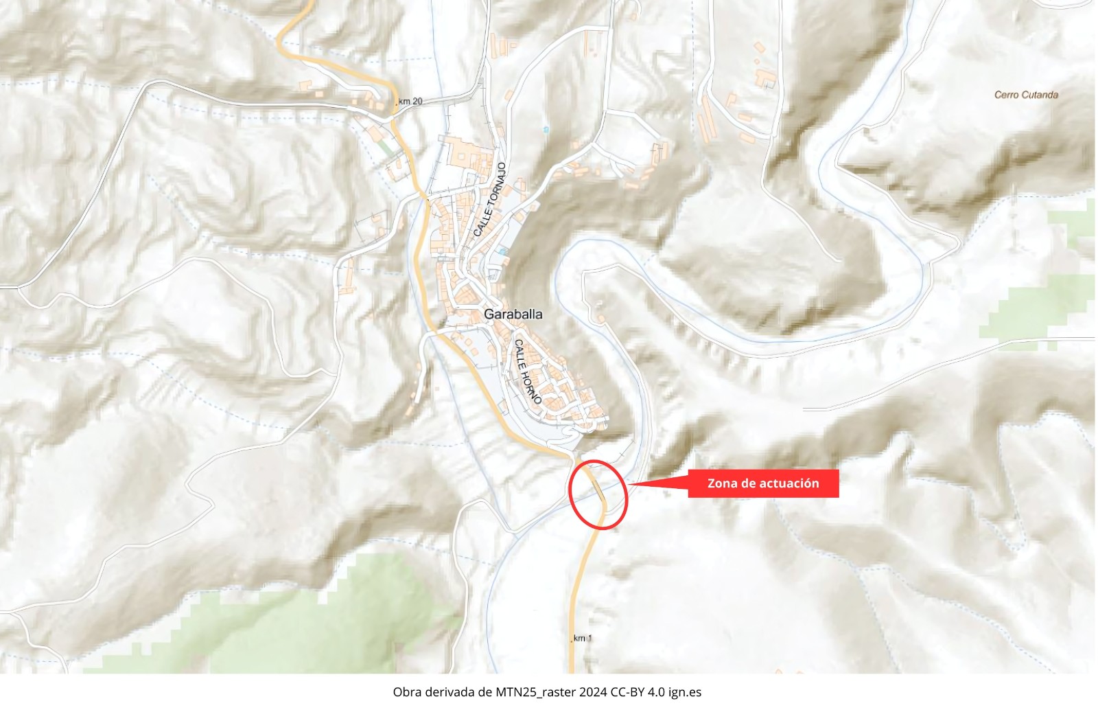 Viales es la encargada de la reconstrucción del puente de Batán de la carretera CUV-5009 sobre el río Ojos de Moya, en Garaballa (Cuenca)